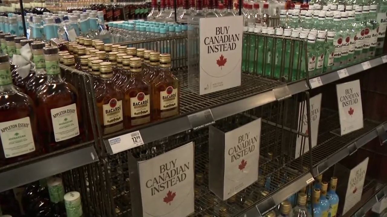 B.C. premier says ‘not a chance in hell’ that U.S. alcohol will be back on shelves